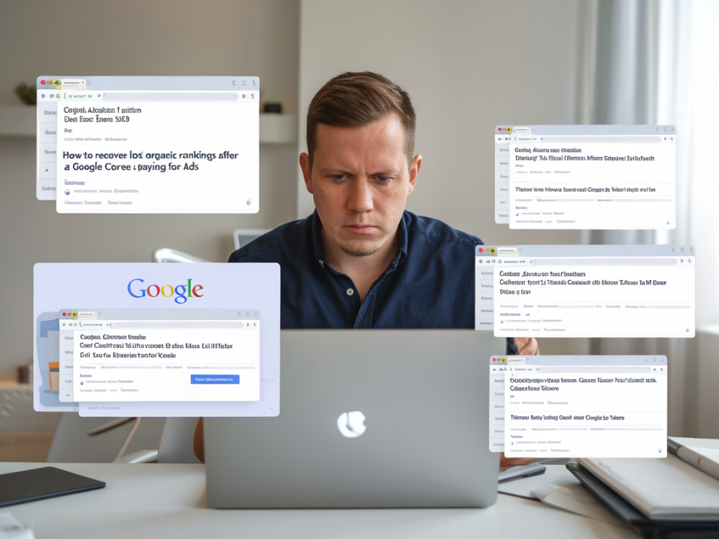 How to recover lost organic rankings after a google core update without paying for ads