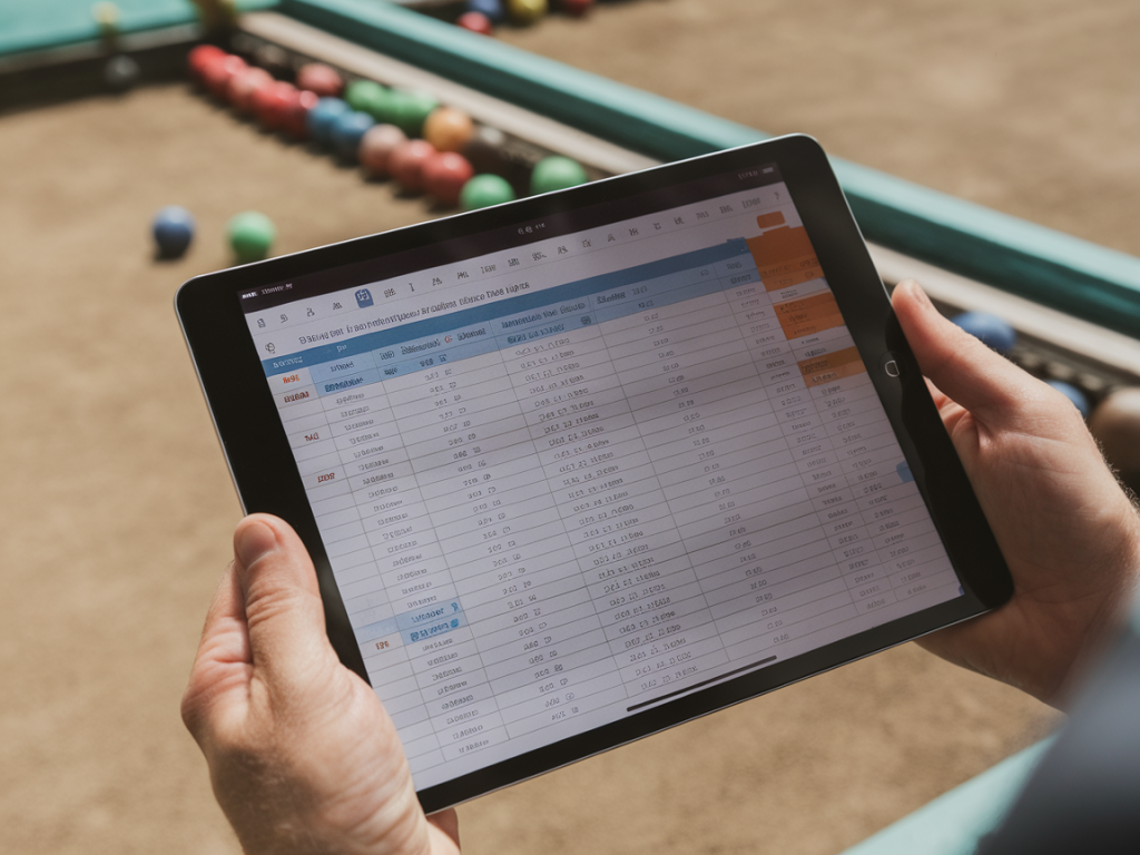 Practical guide: tableau Excel pour tournoi pétanque en 4 parties