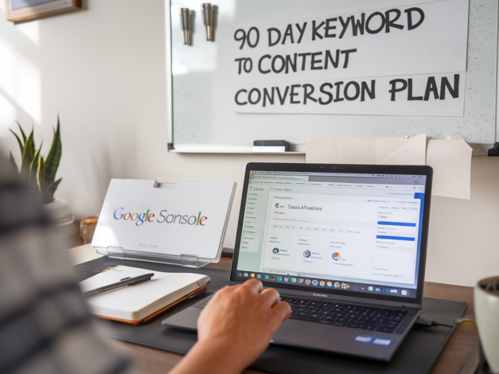 How to map search intent with ga4 and search console to build a 90-day keyword-to-content conversion plan