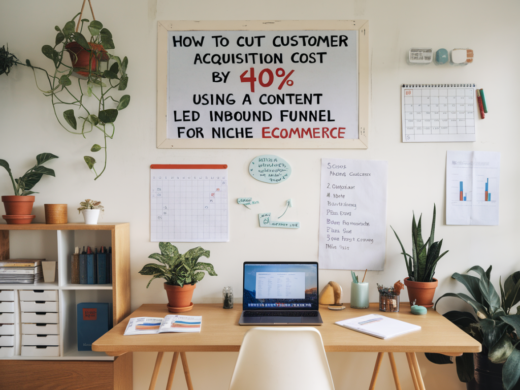 How to cut customer acquisition cost by 40% using a content-led inbound funnel for niche ecommerce