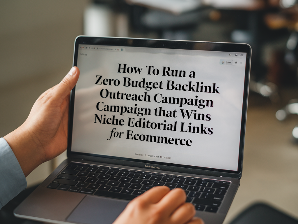 How to run a zero-budget backlink outreach campaign that wins niche editorial links for ecommerce