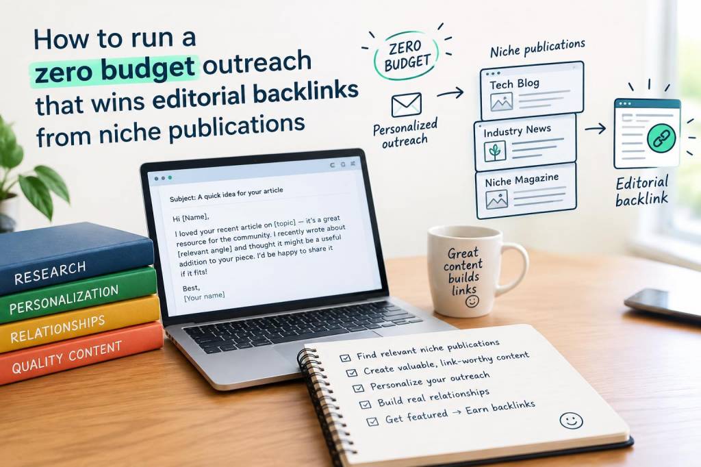 How to run a zero-budget outreach that wins editorial backlinks from niche publications