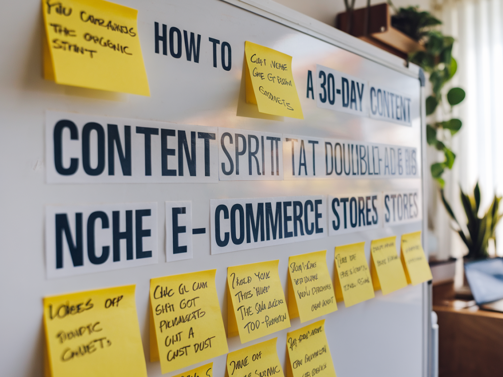 How to design a 30-day content sprint that doubles organic leads for niche e-commerce stores